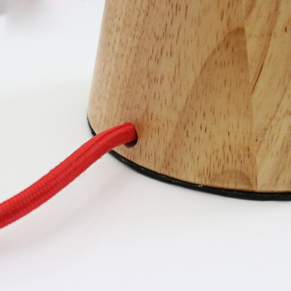 The Rubber Wood E27 Desk Lamp