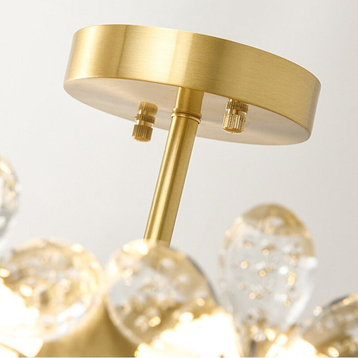 Luxury Crystal Flower Design Ceiling Lamp
