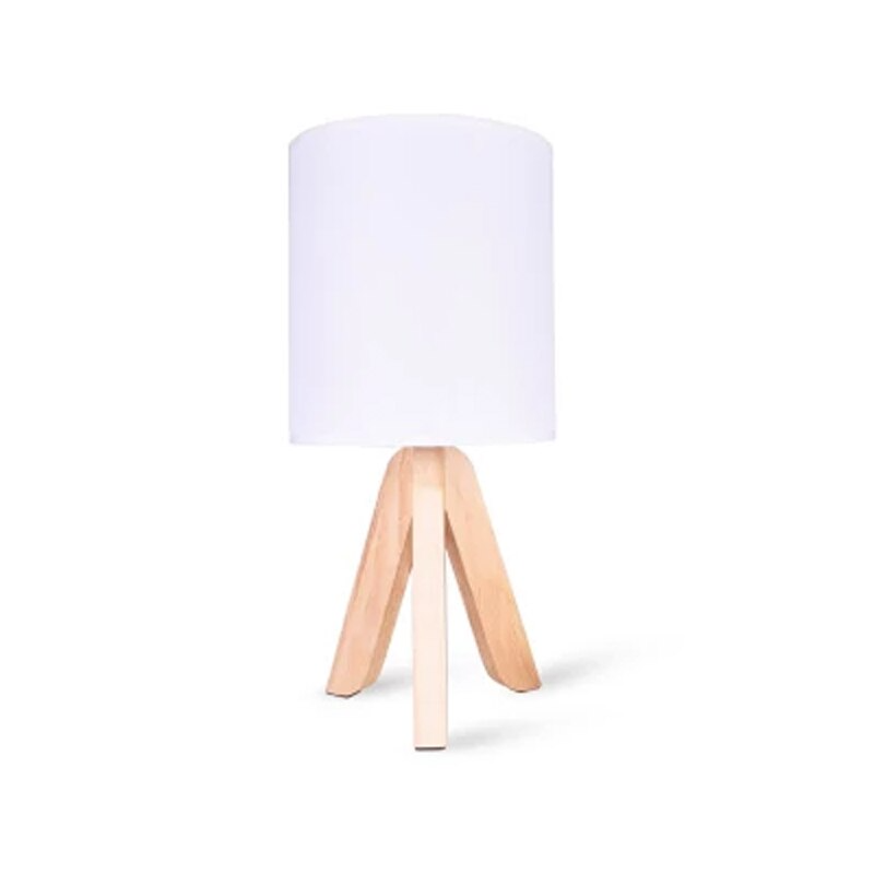 Nordic Tripod Wooded Table Lamp