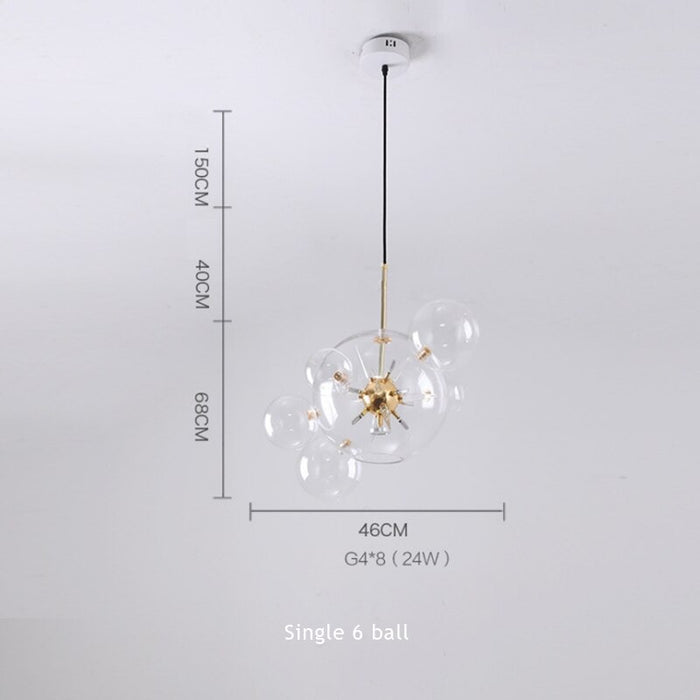 Nordic Creative Clear Glass Bubble Ball Lamp