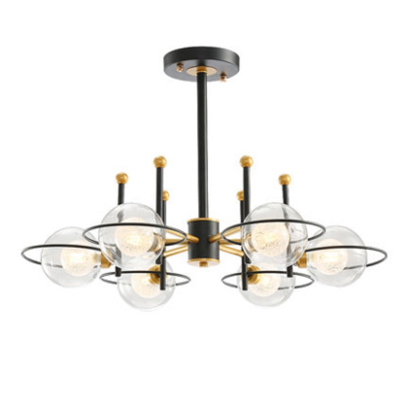 Luxury Black Gold Metal Paint Chandelier