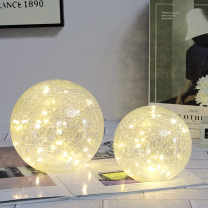 Golden Glass Ball Light For Living Room Indoor