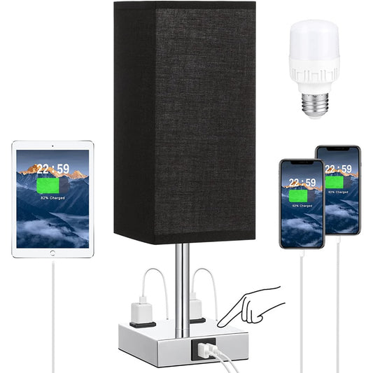 Smart Touch Control 3-Way Dimmable Table Lamp For Bedroom