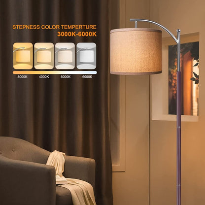 Modern Standing LED Lamp With 2 Lamp Shades