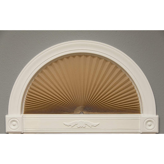 Original Arch Light Filtering Pleated Fabric Shade Natural