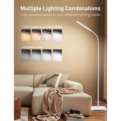 Smart 4 Color Light Standing Lamp With Adjustable Gooseneck