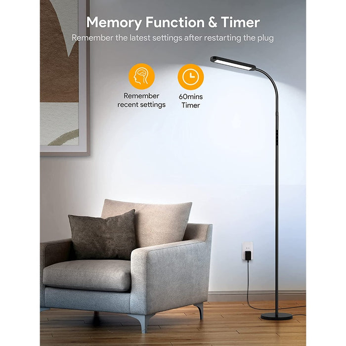 Stepless Adjustable Standing Lamp With 5 Colors And 5 Brightness