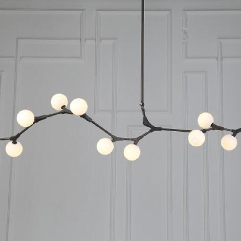 Frosted Glass Balls Design Chandelier Lamp