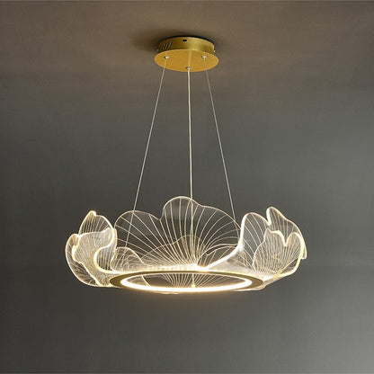 Modern Lotus Leaf LED Chandelier