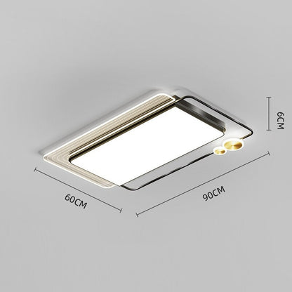 Modern Minimalist Hardware Acrylic Gold Electroplating LED Ceiling Lamp