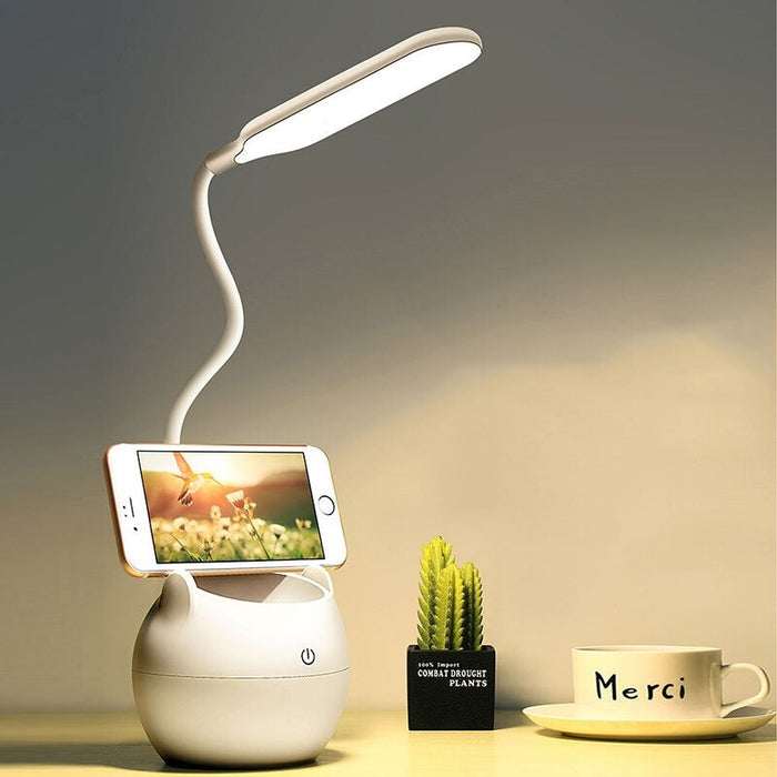 LED USB Rechargeable Clip-on Table Lamp