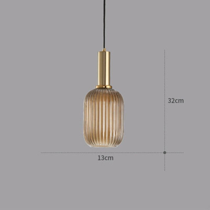 Nordic Dining Room Glass Single Pendant Hanging Lamp