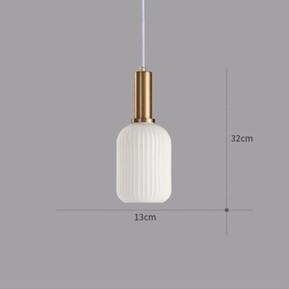 Nordic Dining Room Glass Single Pendant Hanging Lamp