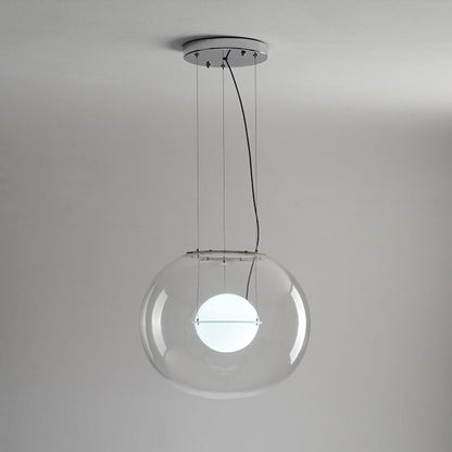 Clear Glass Ball Single Head Pendant Lamp