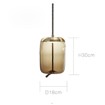 Nordic Design Glass Single Pendant Lamp