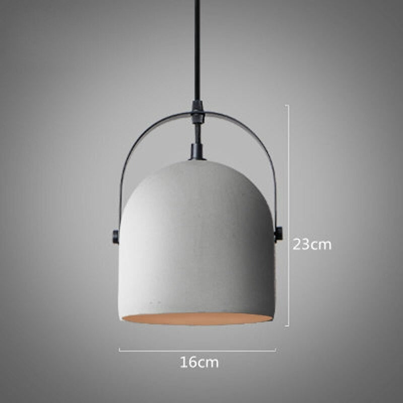 Simple Cement Pendant Light Fixture