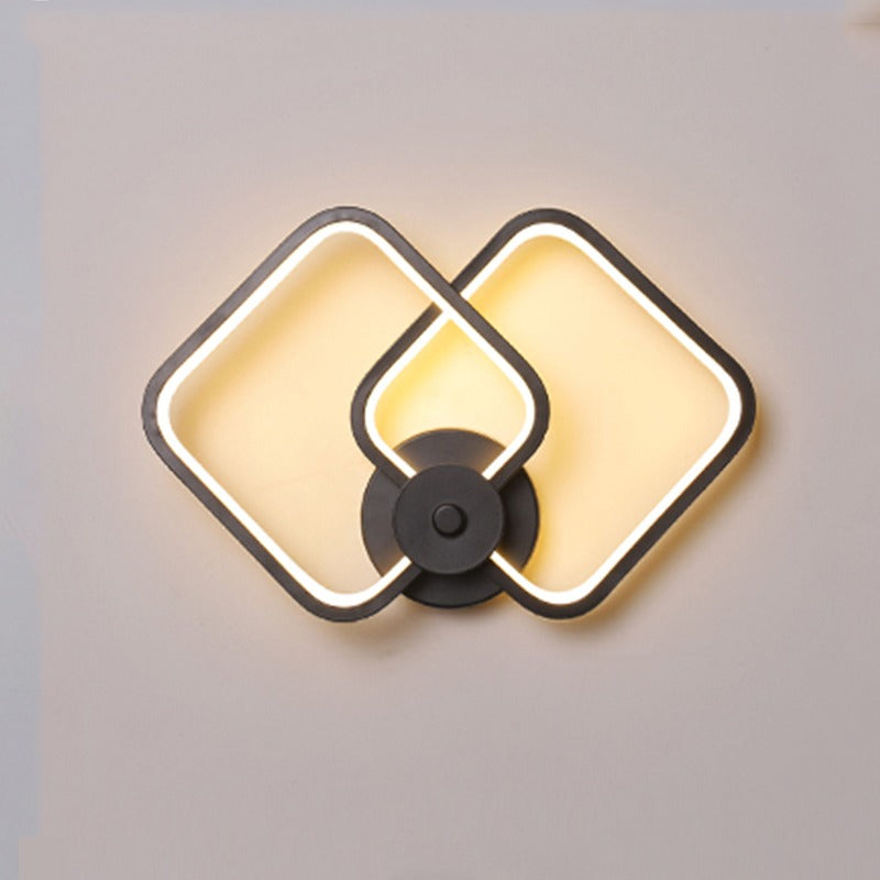 LED Bedside Iron Wall Lamp