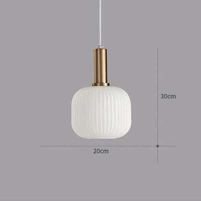 Nordic Dining Room Glass Single Pendant Hanging Lamp