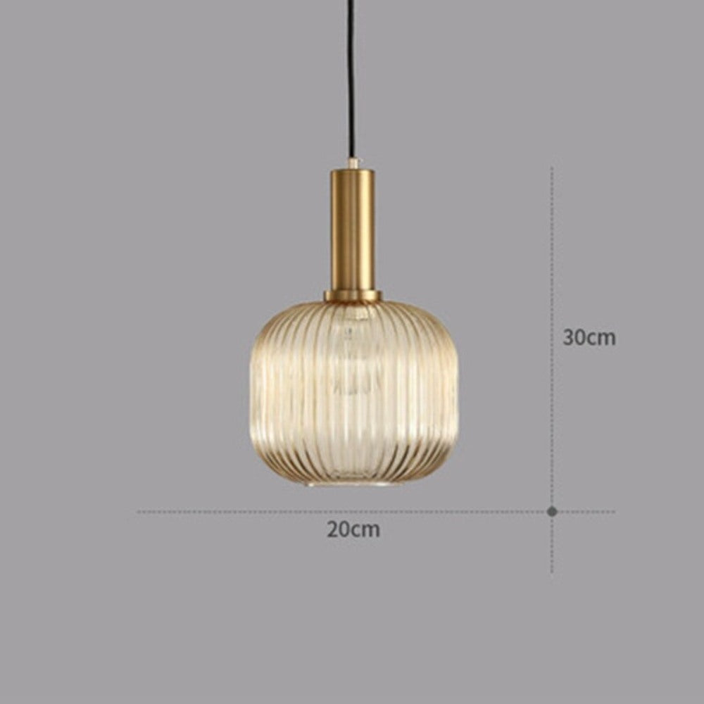 Nordic Dining Room Glass Single Pendant Hanging Lamp