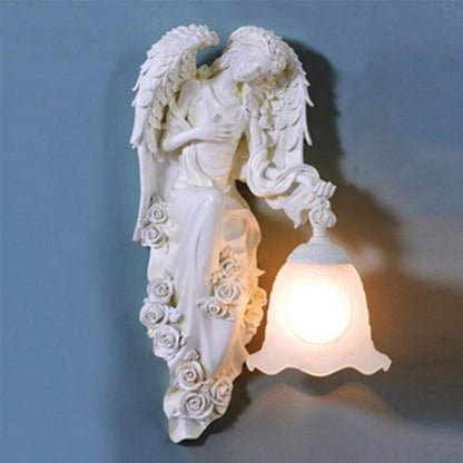 European Crystal Angel Wall Lamp