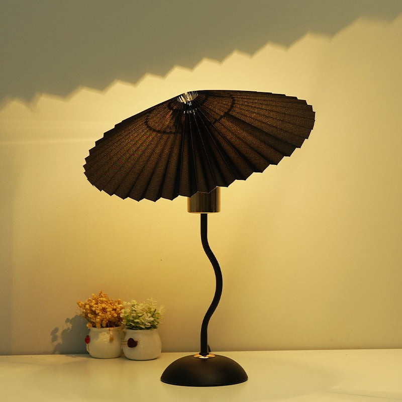 Umbrella Pleated Table Lamp USB Remote Control