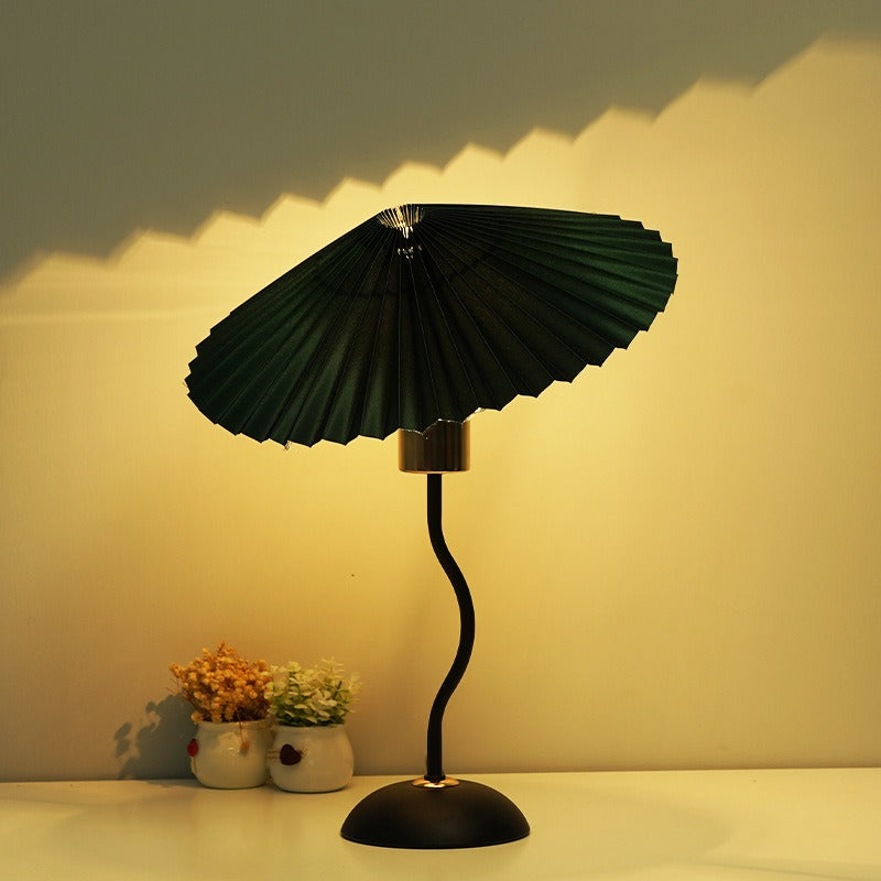 Umbrella Pleated Table Lamp USB Remote Control