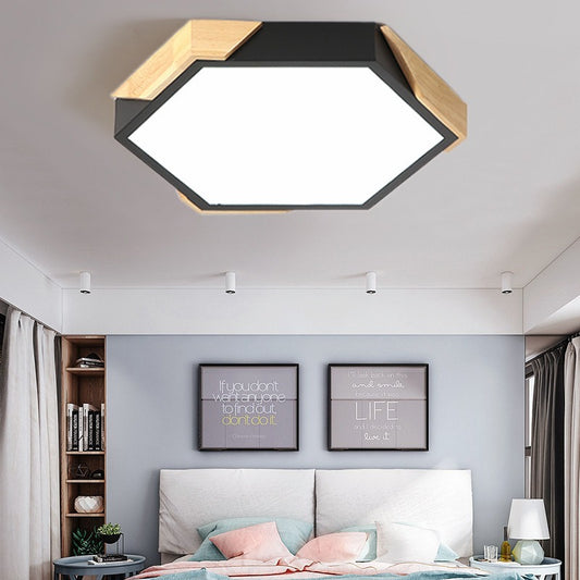 Dimming Hexagonal LED Ceiling Light For Living Room