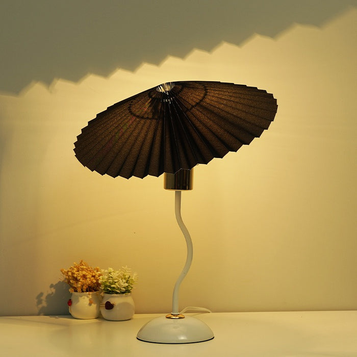 Umbrella Pleated Table Lamp USB Remote Control