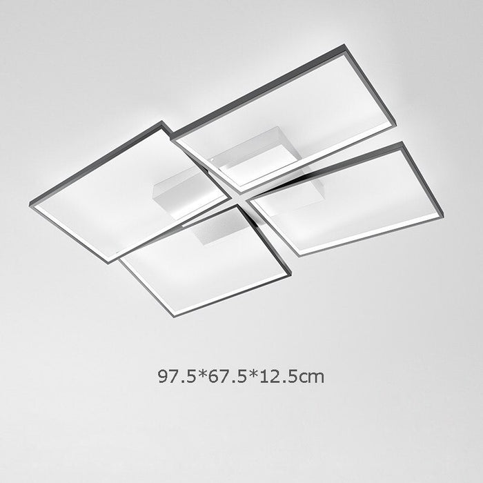 Modern Minimalist Hollow Metal Dimmable LED Ceiling Lamp