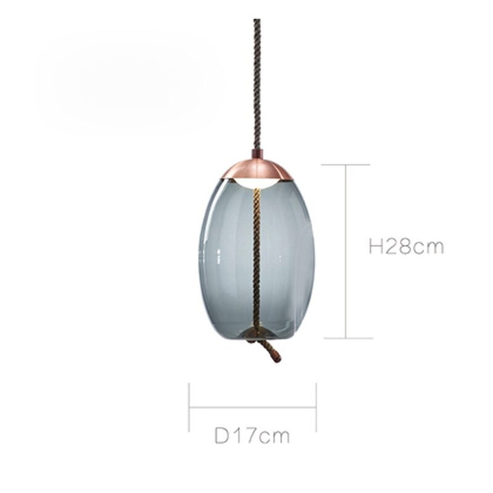 Nordic Design Glass Single Pendant Lamp
