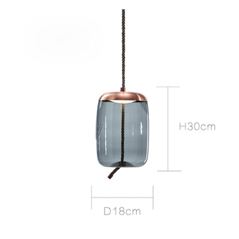 Nordic Design Glass Single Pendant Lamp