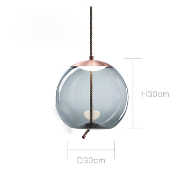 Nordic Design Glass Single Glass Single Pendant Lamp