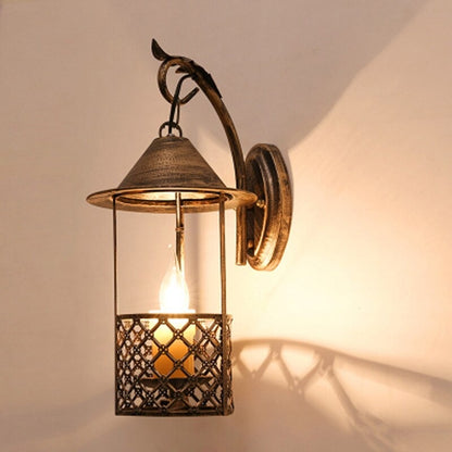 European Retro Resin Candle Design Wall Lamp