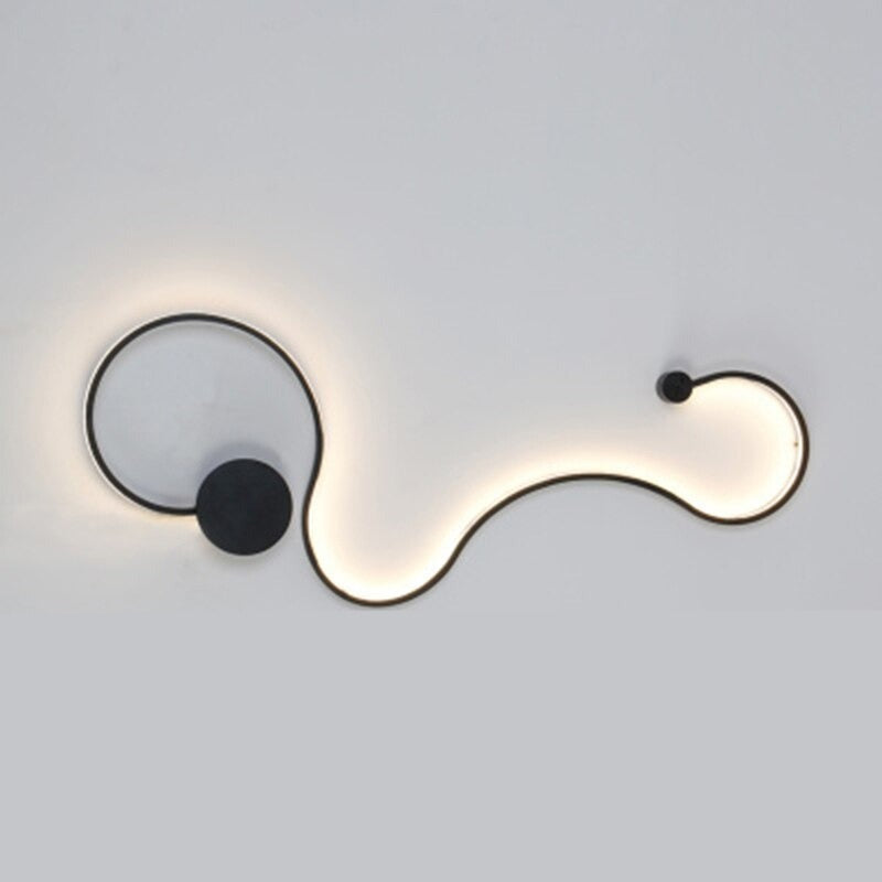 Modern Minimalist Creative Iron Paint Led Wall Lamp