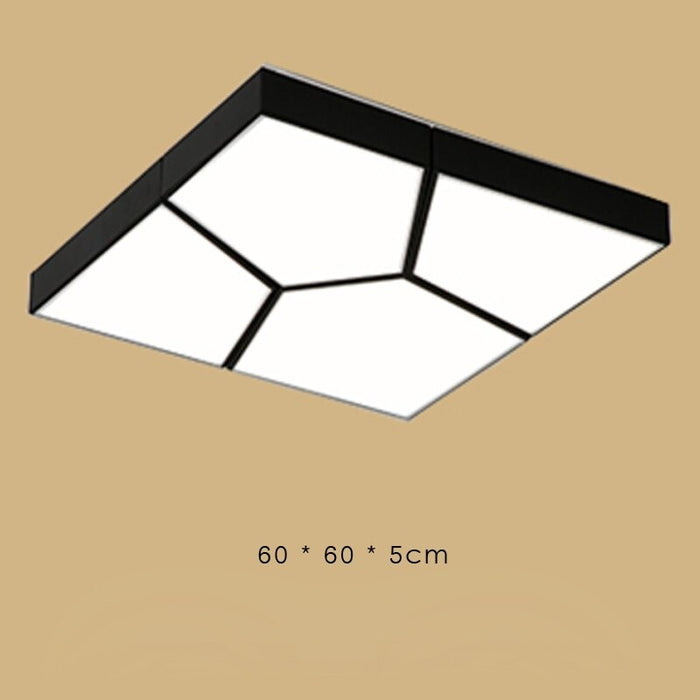 Creative Geometric Black And White Ceiling Lamp