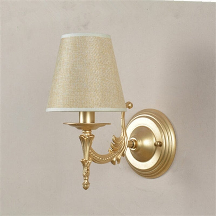 American Vintage Bronze Iron LED Wall Sconce Lamp