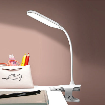 LED USB Rechargeable Clip-on Table Lamp