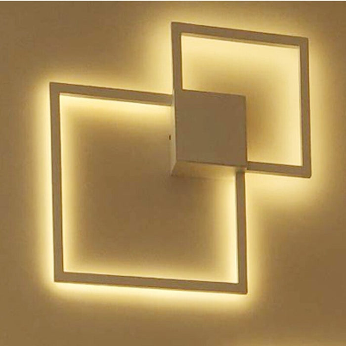 Metal Paint Hollow Geometric Design Wall Lamp