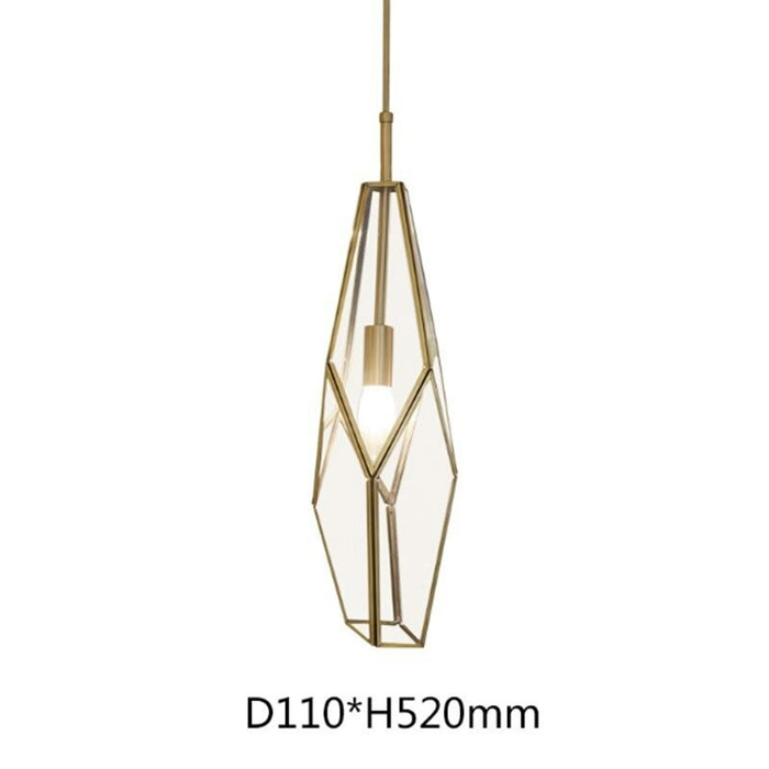 Diamond Design Single Head Pendant Lamp