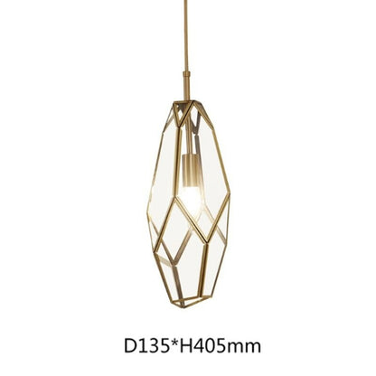 Diamond Design Single Head Pendant Lamp