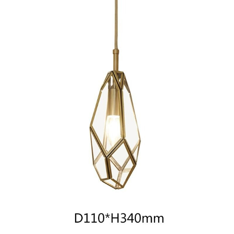 Diamond Design Single Head Pendant Lamp