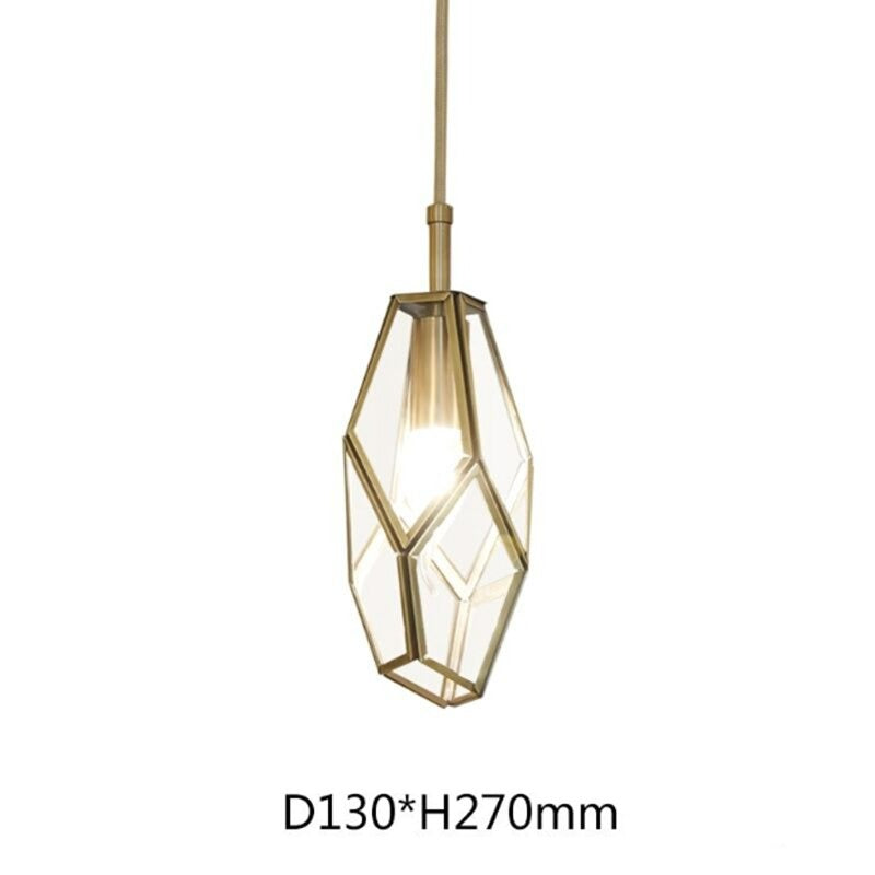 Diamond Design Single Head Pendant Lamp