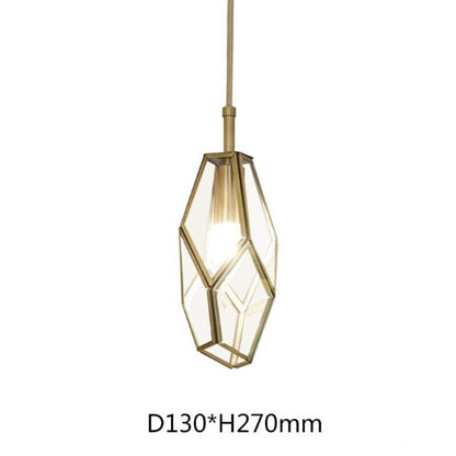 Diamond Design Single Head Pendant Lamp