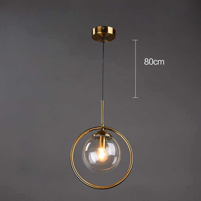 Glass Ball Single Pendant Ceiling Lamp