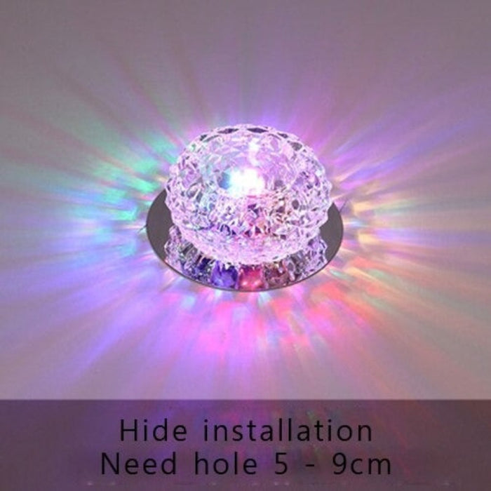 Modern LED Crystal Embedded Ceiling Lamp