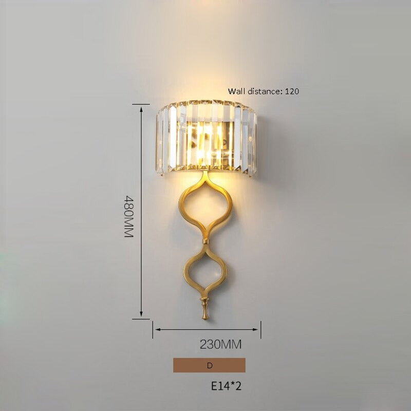 Crystal Luxury Sconce LED Wall Lamp