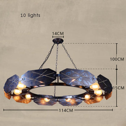 Loft Retro Industrial Wrought Iron Pendant Lamp