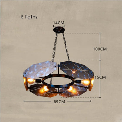 Loft Retro Industrial Wrought Iron Pendant Lamp