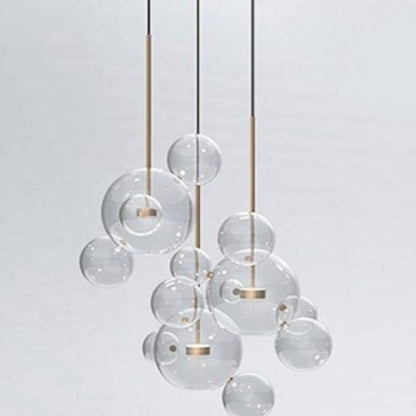 Designer Round Multi-Glass Ball Pendant Light