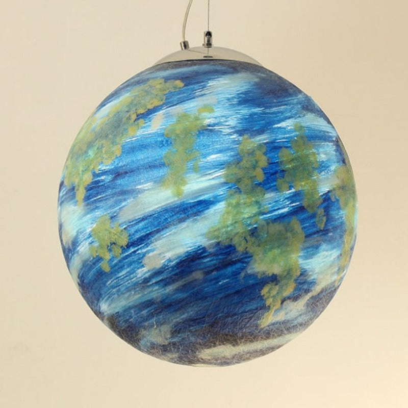 Planet Shaped Pendant Light Fixture